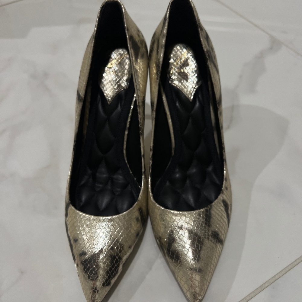 Brian Atwood Leopard Pump Stiletto, Size 7